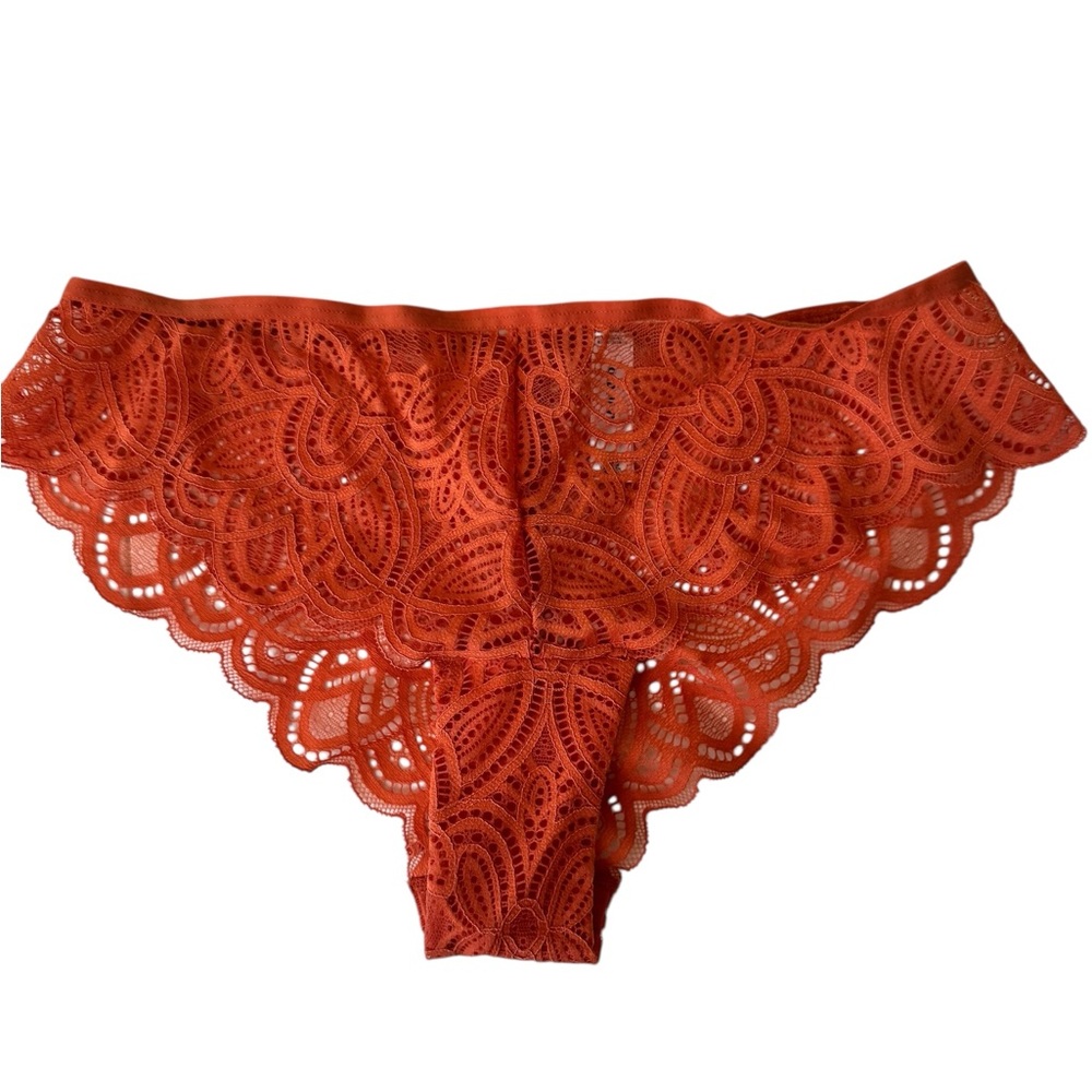 Old Navy Lace Cheeky Panties in Orange Sz S NWT